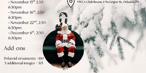 Oshawa Holiday Mini Sessions with Santa & Hot Cocoa Bar