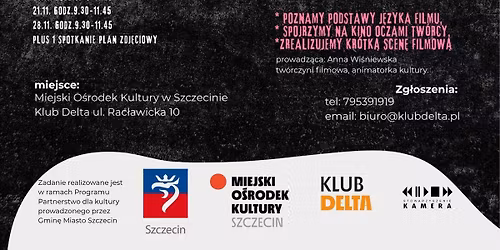 Atelier filmowe 60 plus - warsztaty tw\u00f3rcze