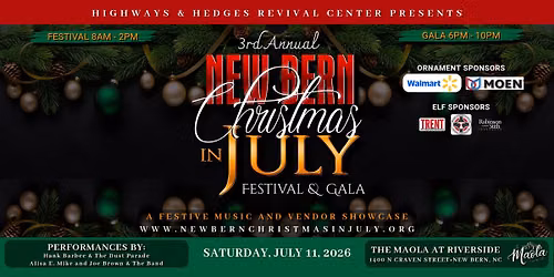 NEW BERN CHRISTMAS IN JULY: Festival & Gala