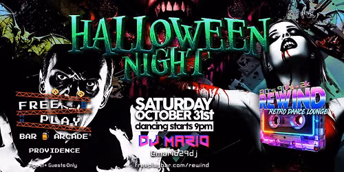 Freeplay Providence Halloween Party - Saturday October 31st!