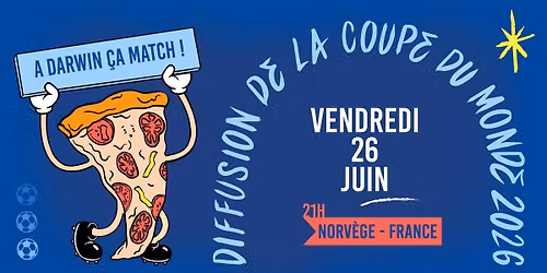Norv\u00e9ge - France \/ Diffusion coupe du monde \u00e0 darwin 