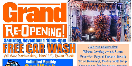 Grand Re-Opening at Mr Kleen!