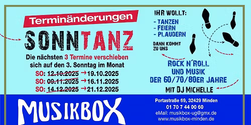 SO 16.11. | SONNTANZ w\/ DJ MICHELLE