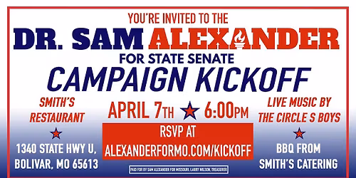 OFFICIAL CAMPAIGN KICKOFF! \ud83c\uddfa\ud83c\uddf8