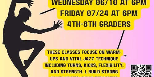 Jazz Dance with Taylor Hoefler (Gr. 4-8, Registration Required)