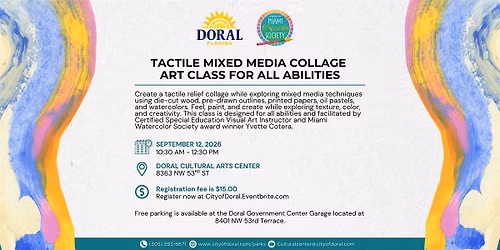 Tactile Mixed Media Collage Art Class for All Abilities