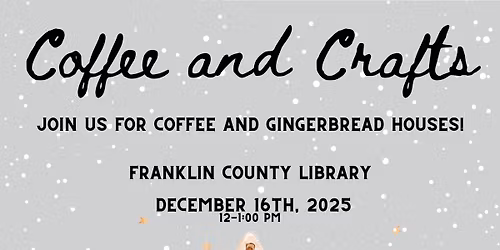 Coffee and Crafts gingerbread houses!!