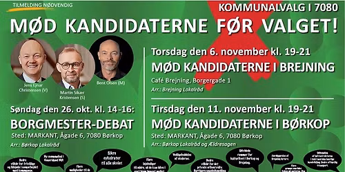 Brejning lokaldebat - Kommunevalg 2025 - det lokale demokrati folder sig ud t\u00e6t p\u00e5 dig