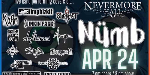 N\u00fcMB - the N\u00fc Metal Band @ Nevermore Hall - 4\/24