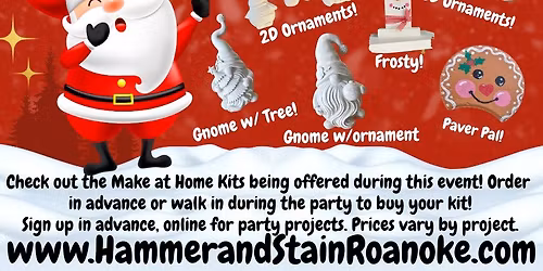 12\/20\/25 (Saturday) Casual Crafty Christmas Party! 11am - 3pm