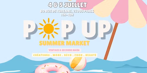 Pop up summer market