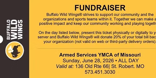 St. Robert, MO - Buffalo Wild Wings Fundraiser