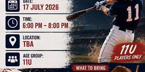 Diamond Bro 11U Baseball Tryouts