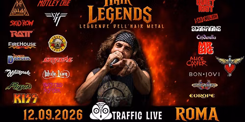L' Hair Metal sbarca al Traffic live a Roma !!