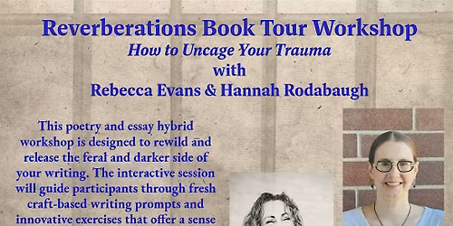 Reverberations Book Tour Workshop: How to Uncage Your Trauma