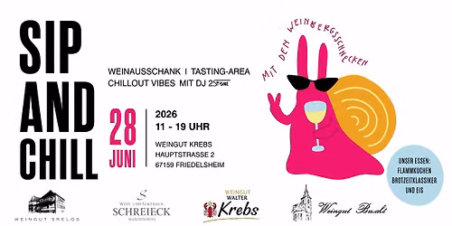 SIP & CHILL mit den Weinbergsschnecken