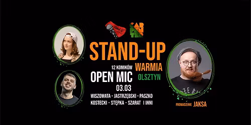 Olsztyn | OPEN MIC | stand-up | 03.03