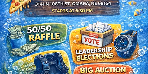 GO SCUBA ANNUAL MEETING & AUCTION \u2013 SAVE THE DATE! \ud83c\udf89\ud83e\udd3f