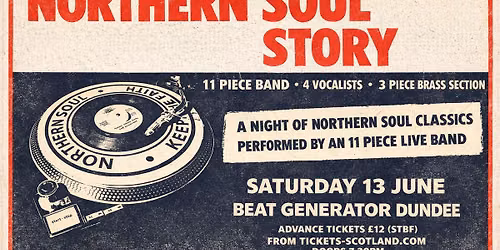 Northern Soul Story (11 piece band playing all the classics)