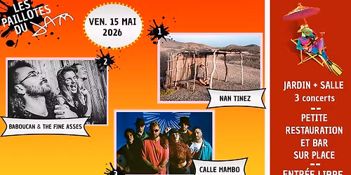 PAILLOTE 2# : NAN TINEZ + BABOUCAN & THE FINE ASSES + CALLE MAMBO