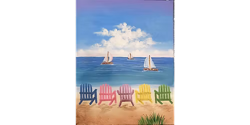 Beach Chairs - Paint and Sip in Boston | Classpop!\u2122