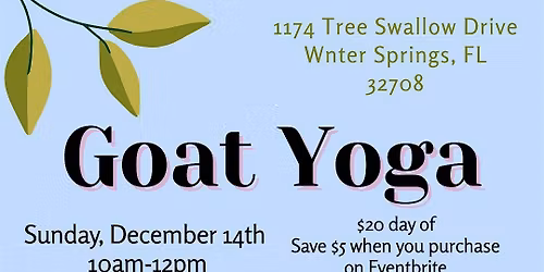 Goat Yoga