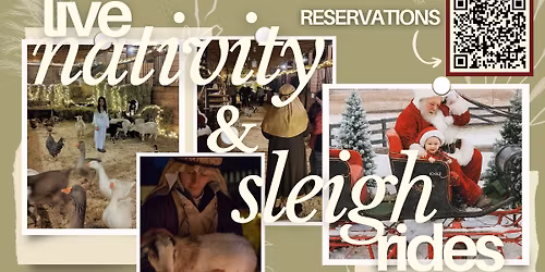 Live Nativity and Santa Sleigh Rides on Pennings Farm