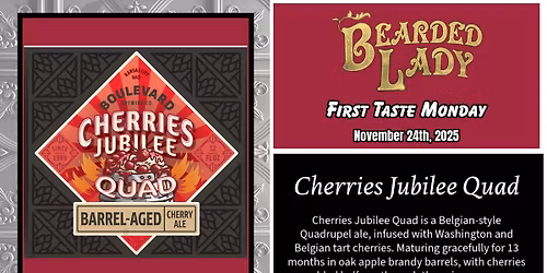 First Taste Monday: Boulevard Cherries Jubilee Quad