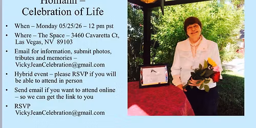 Celebration of Life for The Reverend Vicky Homann