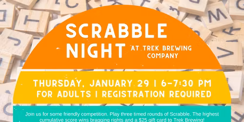 Scrabble Night at Trek Brewing Company