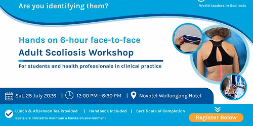 6-hour Adult Scoliosis Workshop \u2013 Wollongong