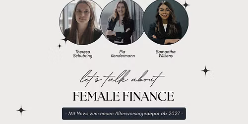 Female Finance I News f\u00fcr 2027