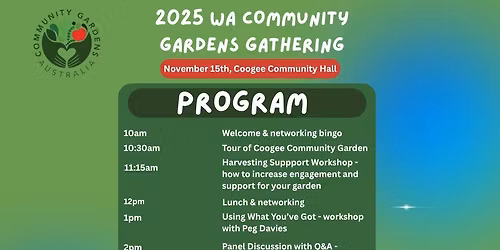 2025 WA Community Gardens Gathering