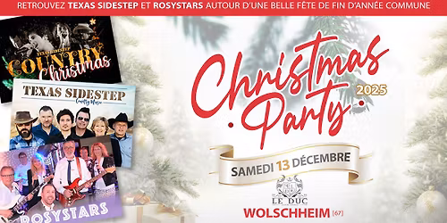 Gala de fin d'ann\u00e9e avec TEXAS SIDESTEP et ROSYSTARS \u00e0 WOLSCHHEIM (67) samedi 13 d\u00e9cembre 2025