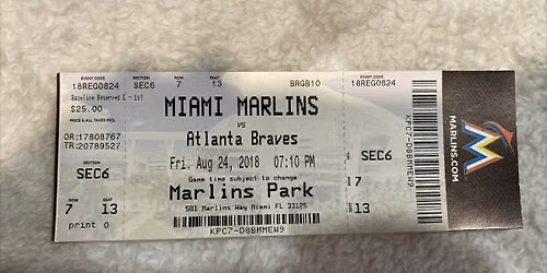 Atlanta Braves at Miami Marlins Tickets