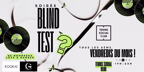 Soir\u00e9e BLIND TEST \/ TSC