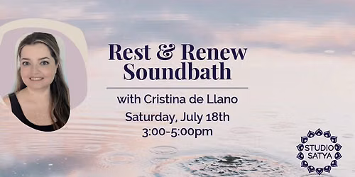 Rest & Renew Soundbath