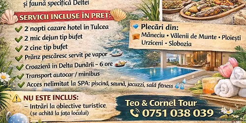 EXCURSIE DELTA DUNARII -GURA PORTITEI