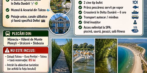 EXCURSIE DELTA DUNARII -GURA PORTITEI