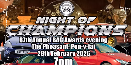 BAC Awards Night - Saturday 28th February 2026
