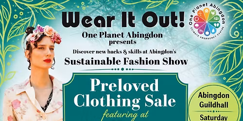 Preloved Clothing Sale @ \u2018Wear It Out\u2019 Sustainable Fashion Show