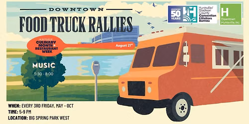 Downtown Food Truck Rallies: HSV Restaurant Week Event