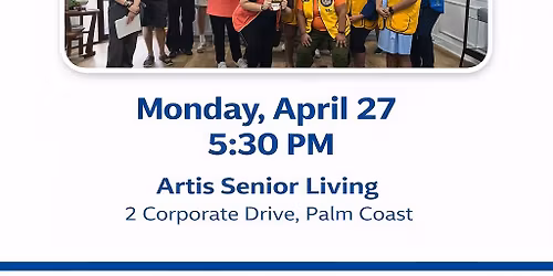 Artis Senior Living Present Palm Coast Lions Club