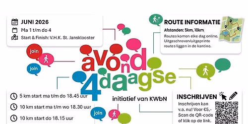 Avond4daagse Sint-Jansklooster 2026