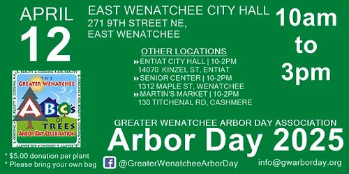 2026 Plant Distribution \u2013 East Wenatchee City Hall