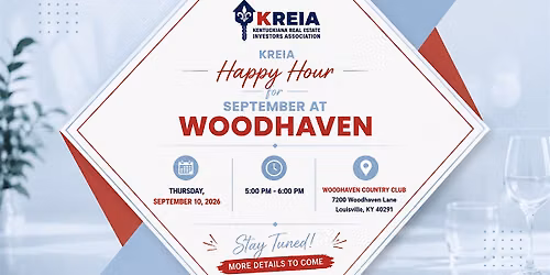 KREIA Happy Hour for September at Woodhaven