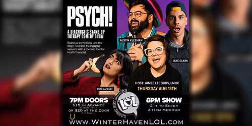 Psych! A Diagnostic Stand Up Therapy Comedy Show!
