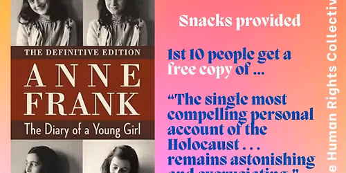 Stories Without Borders Discussion: The Diary of Anne Frank 