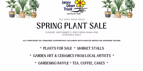 Jassy Dean Trust Spring Plant Sale