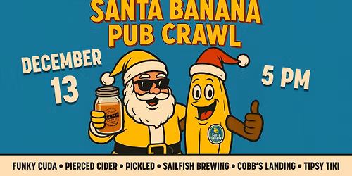 Pierced Annual Santa\/Banana Pub Crawl